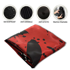 CapeshionPro cape with adjustable snaps for secure neck fit
