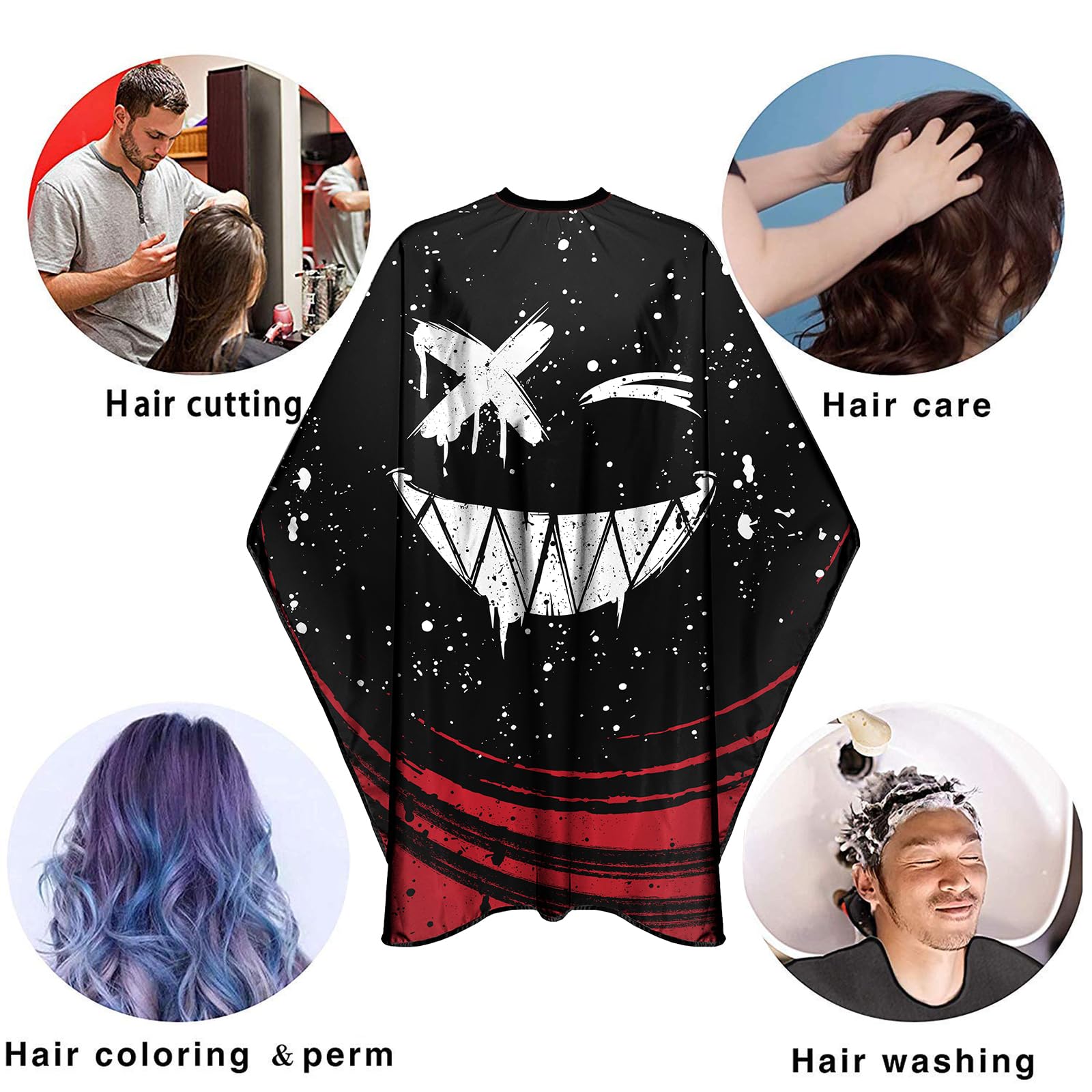 CapeshionPro cape illustrating easy cleaning and quick drying