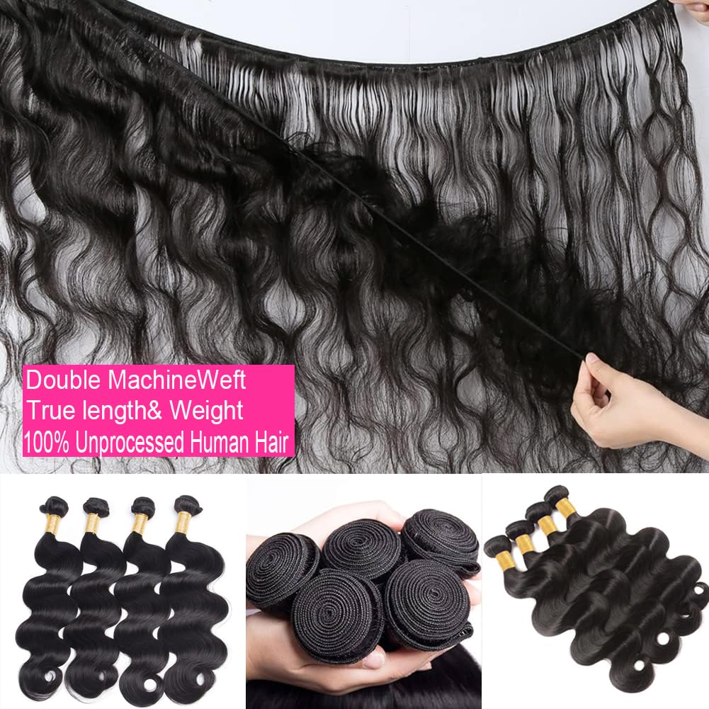 Caplina unprocessed Brazilian virgin hair packaging highlights quality and care.