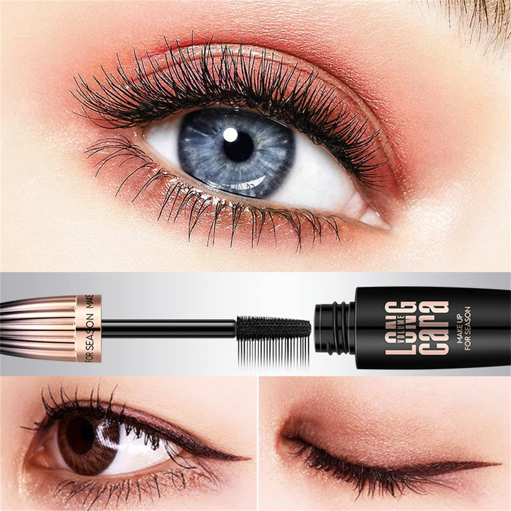 Cappuvini My Amazing Lashes Mascara before-after close-up contrasts lash definition.