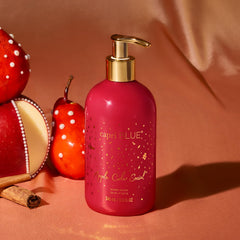 Capri Blue glimmer bottle detail adds luxe decor while you wash.