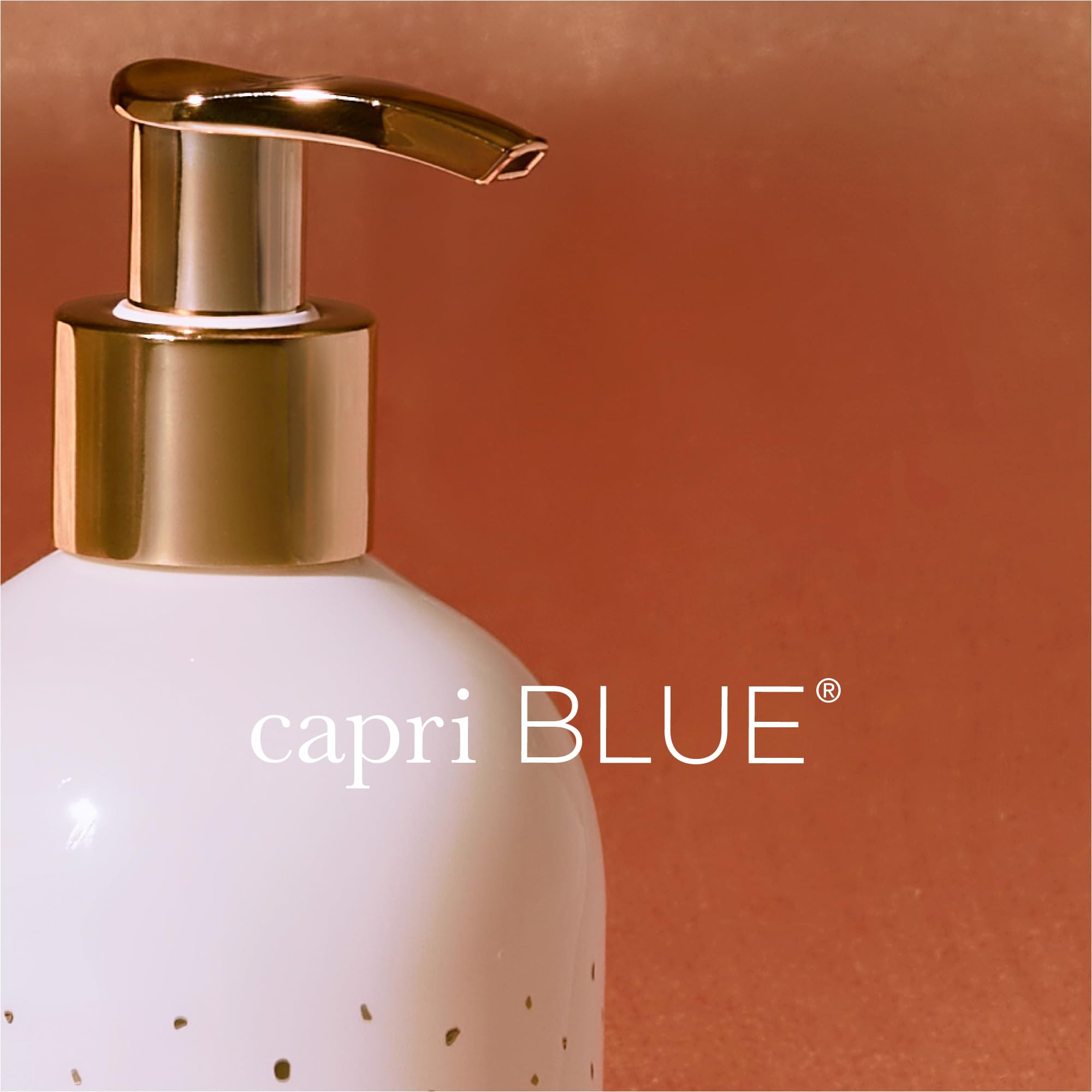 Capri Blue hand wash pump offers easy one-hand dispensing.