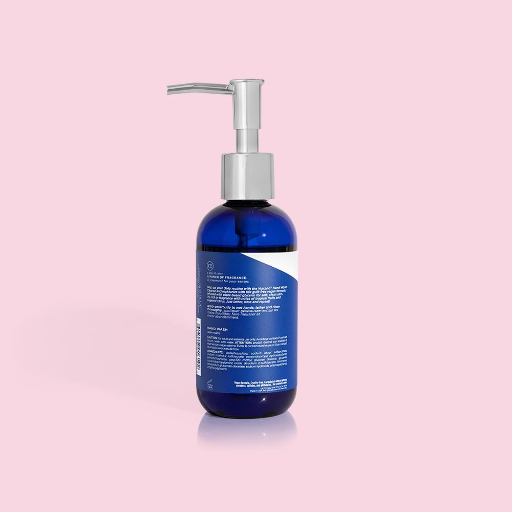 Capri Blue Volcano hand soap at sink supports daily routines with fragrance.
