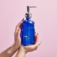 Capri Blue Volcano foamed hand wash showing foamy texture for daily cleansing.