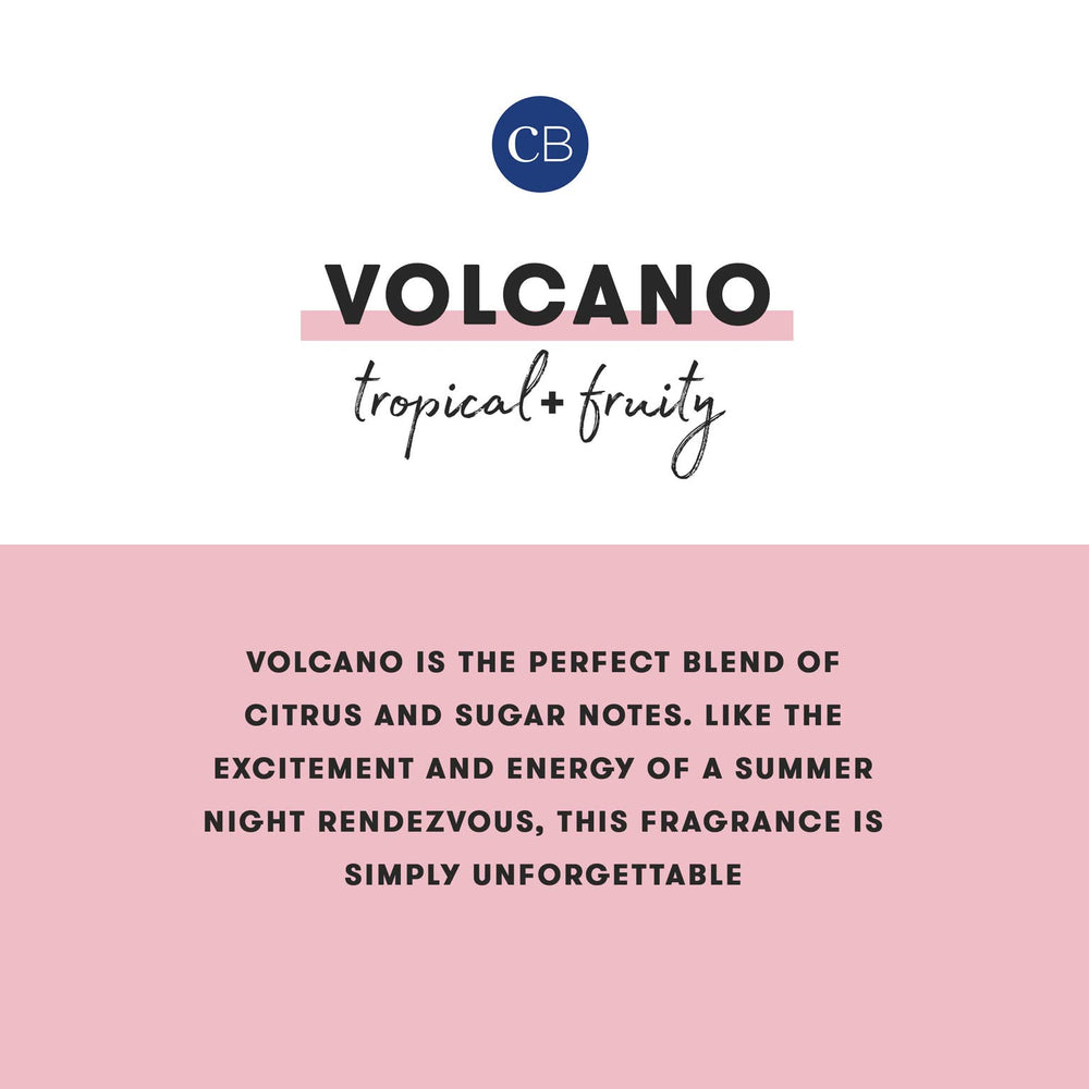 Capri Blue Volcano scent cloud captures tropical fruit and sugared citrus in a bright aroma.