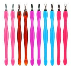 Caiqicome cuticle pusher dual-ended for painless maintenance and precise cuticle removal.