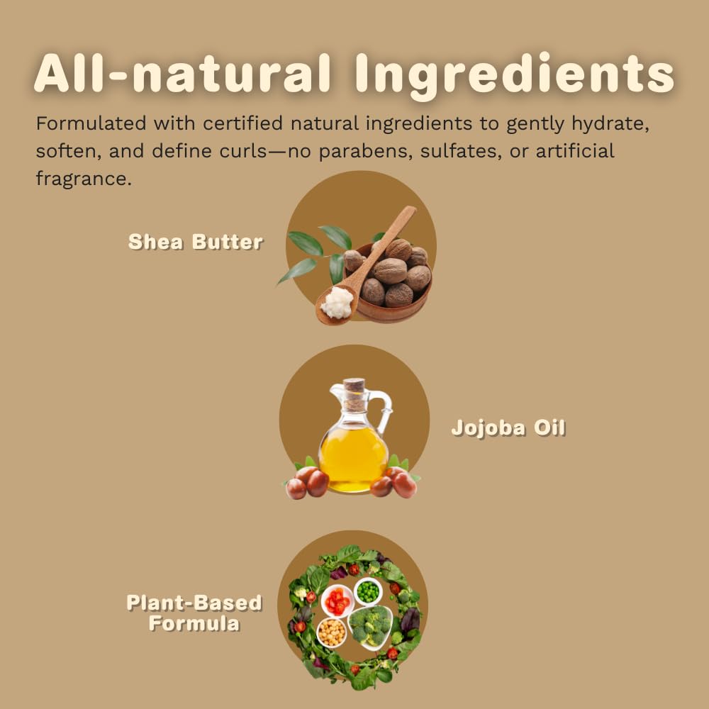 CARA B Naturally detangles tight coils with a light non-greasy feel during routine detangling.