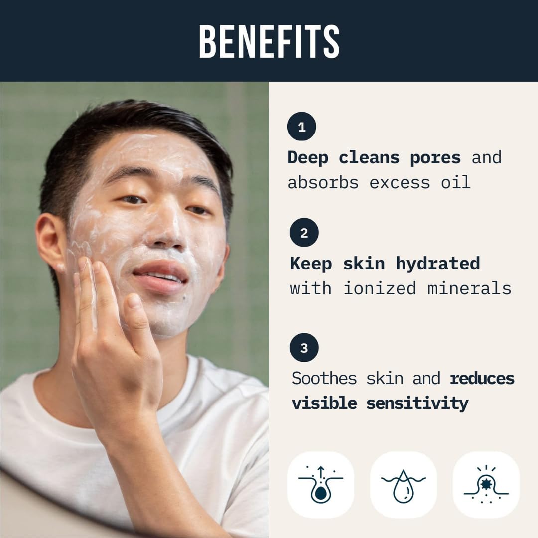 Cardon men's cleanser foamy lather highlighting gentle cleansing