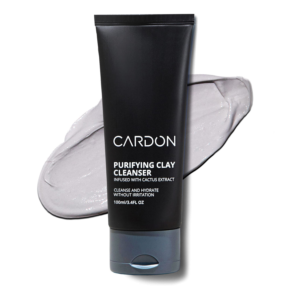 Cardon men's deep pore cleaning clay face wash bottle showing oil control potential