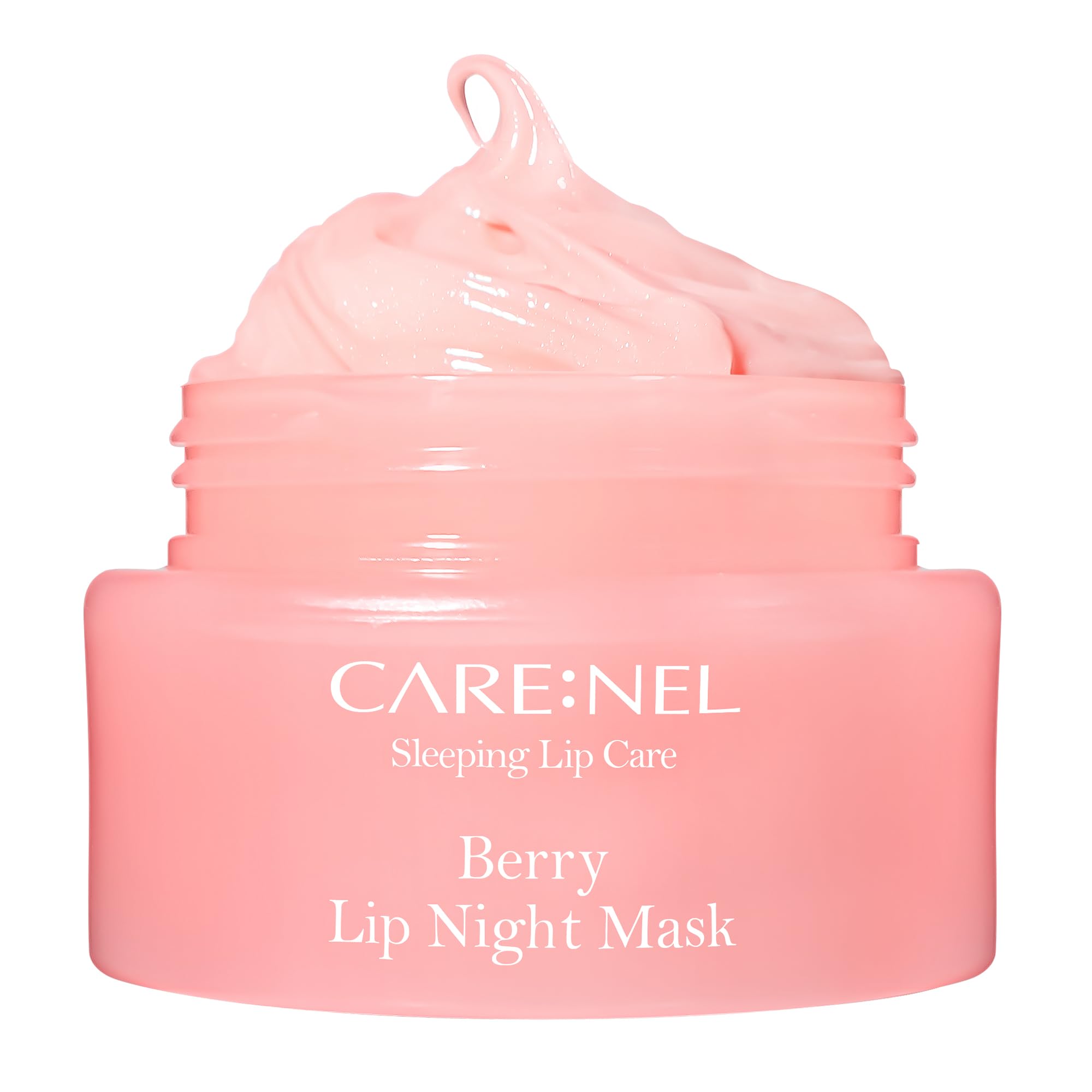 CARE:NEL Lip Mask Overnight Berry tub delivering overnight hydration for dry lips