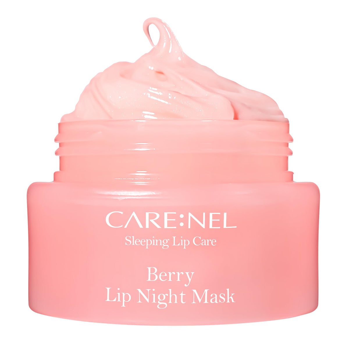 CARE:NEL Lip Mask Overnight Berry tub delivering overnight hydration for dry lips