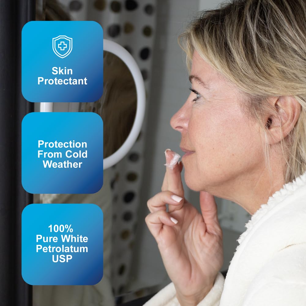 CareALL petroleum jelly on dry skin showing occlusive protection and soothing relief.