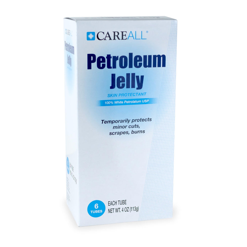 CareALL petroleum jelly first-aid use on minor scrapes indicating versatile barrier.