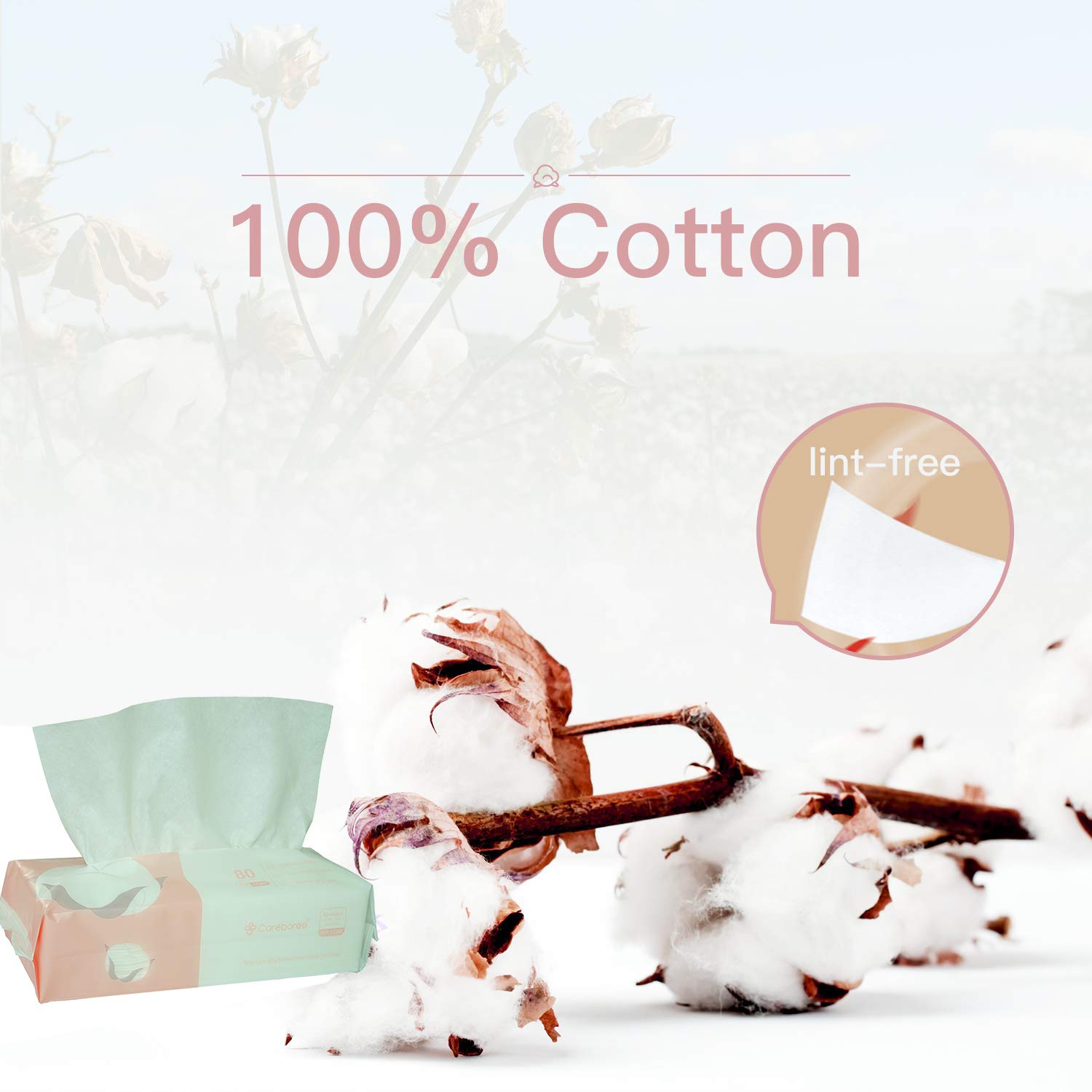 Careboree Extra Thick Dry Wipe pack-open demonstrates convenient pop-up packaging.