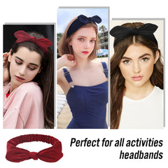 Carede Bow headbands made of breathable soft fabric for all-day wear