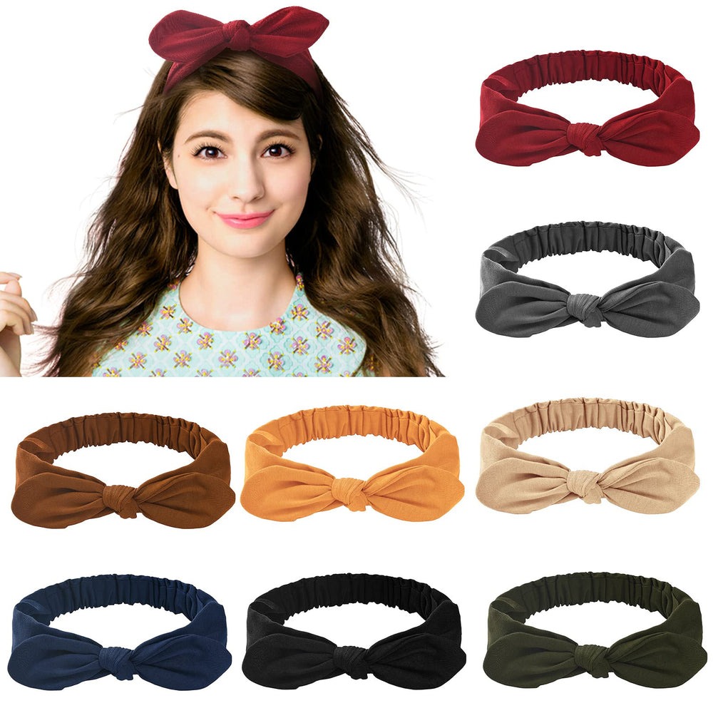 Carede Bow headbands color variety pack for versatile outfits