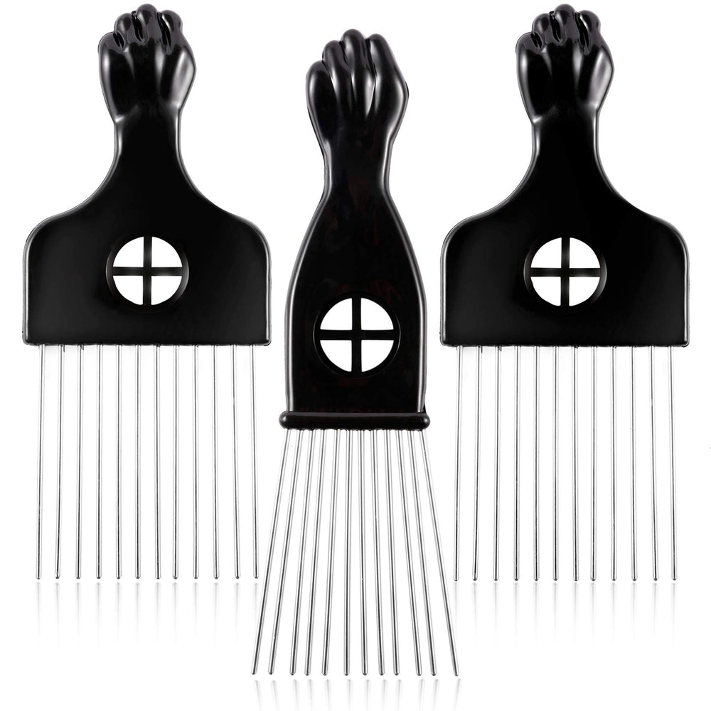 CAREHOOD metal Afro lift comb with wide teeth detangles curly hair smoothly
