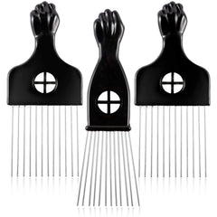 CAREHOOD metal Afro lift comb with wide teeth detangles curly hair smoothly