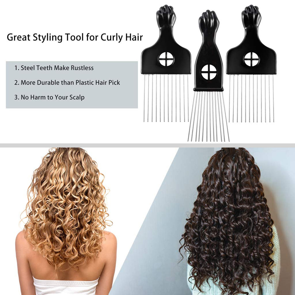 CAREHOOD metal Afro lift comb detangles wigs and braids gently