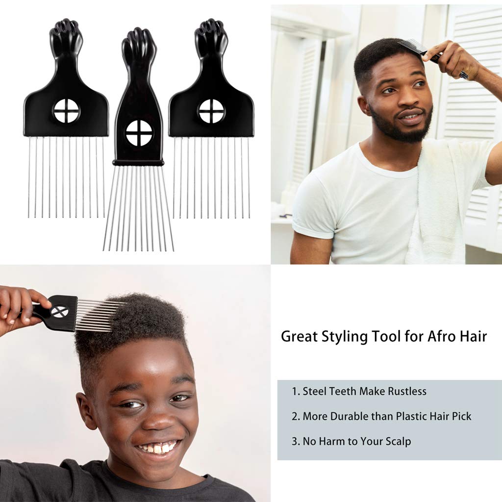 CAREHOOD rust-free metal combs offer durable daily styling