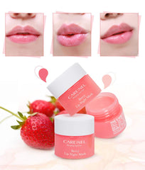 CARE:NEL Lip Sleeping Mask close-up texture for smooth lips.