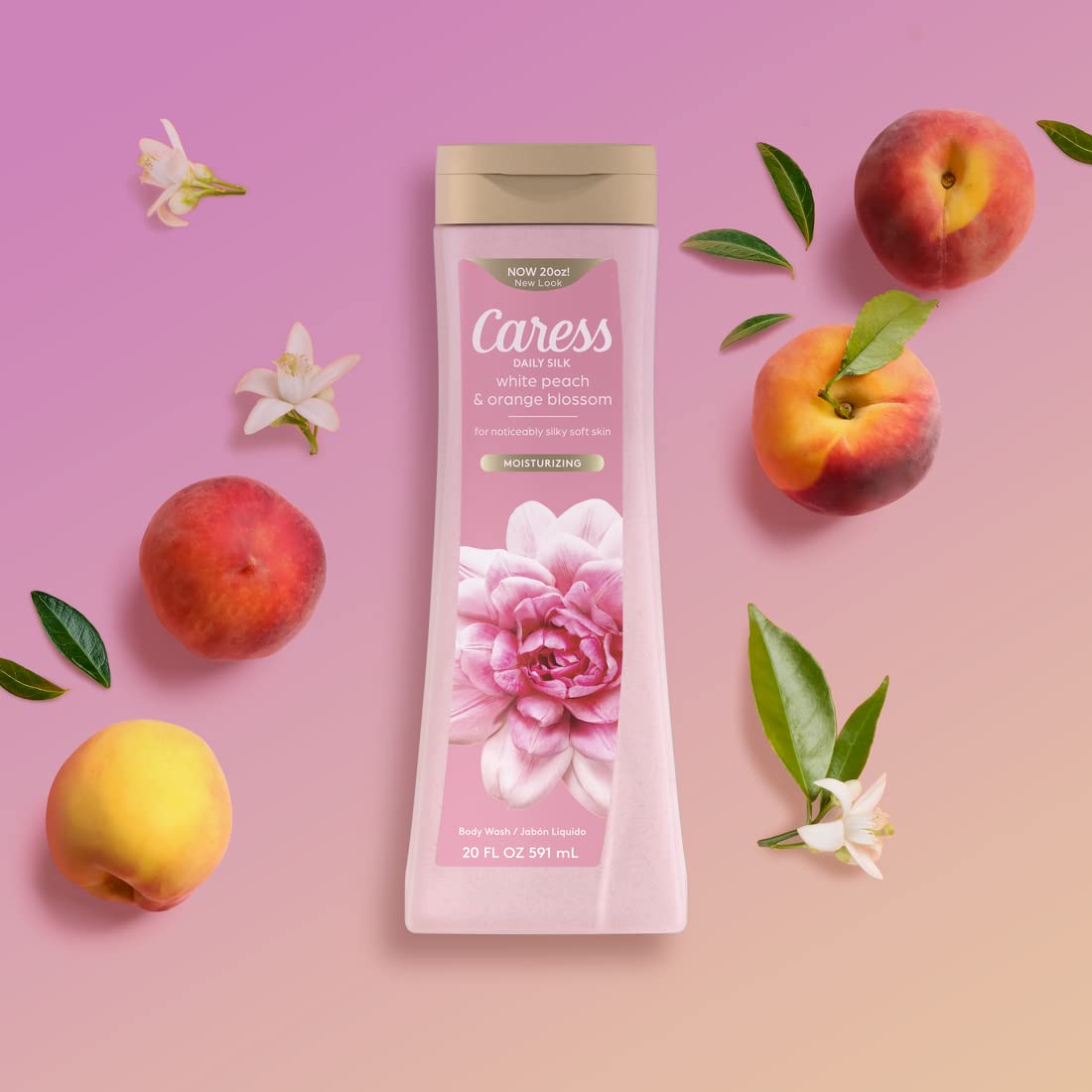 Caress Daily Silk silk extract close-up for nourished skin feel.