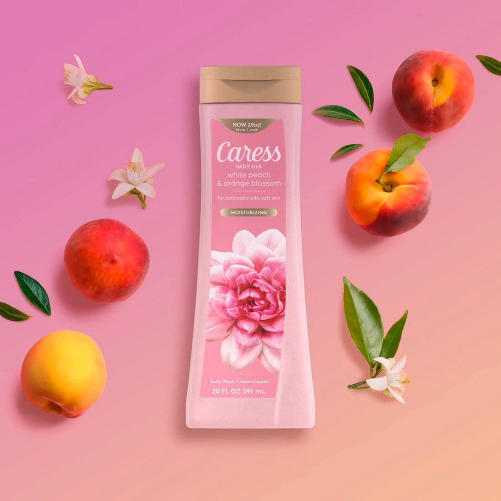 Caress Daily Silk silk extract close-up for nourished skin feel.