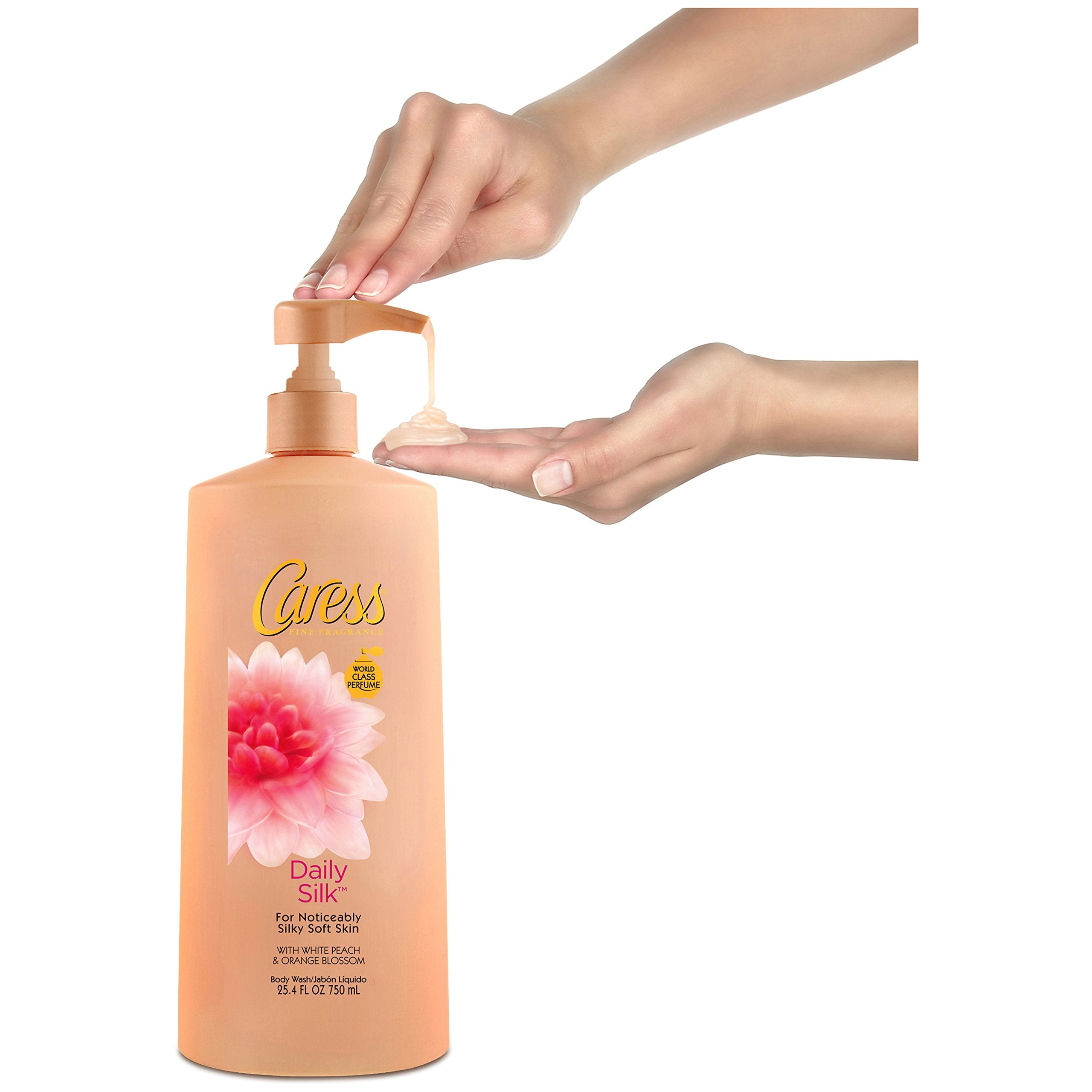 Caress Daily Silk leaves skin soft and silky after shower