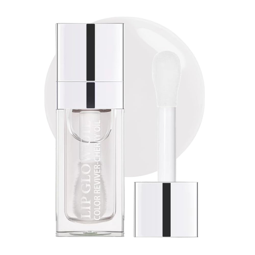 Carlos-CCC Hydrating Lip Glow Oil bottle delivers hydrating gloss with mirror-like shine.