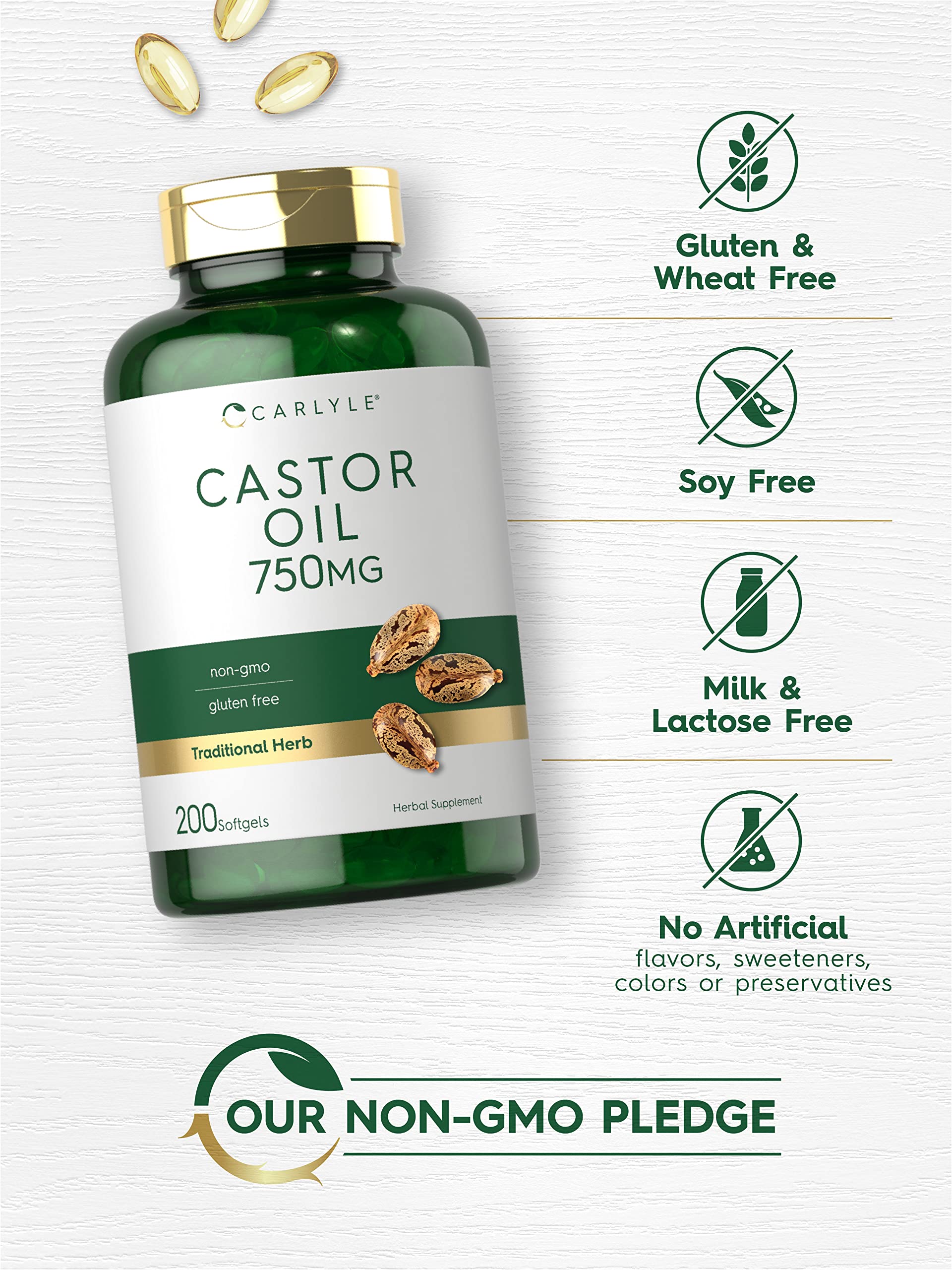 Carlyle Castor Oil packaging image emphasizes premium quality and reliable sourcing.