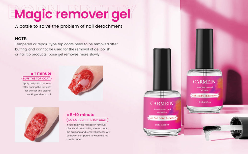 CARMEIN double-sealed packaging keeps remover secure and leakage-free