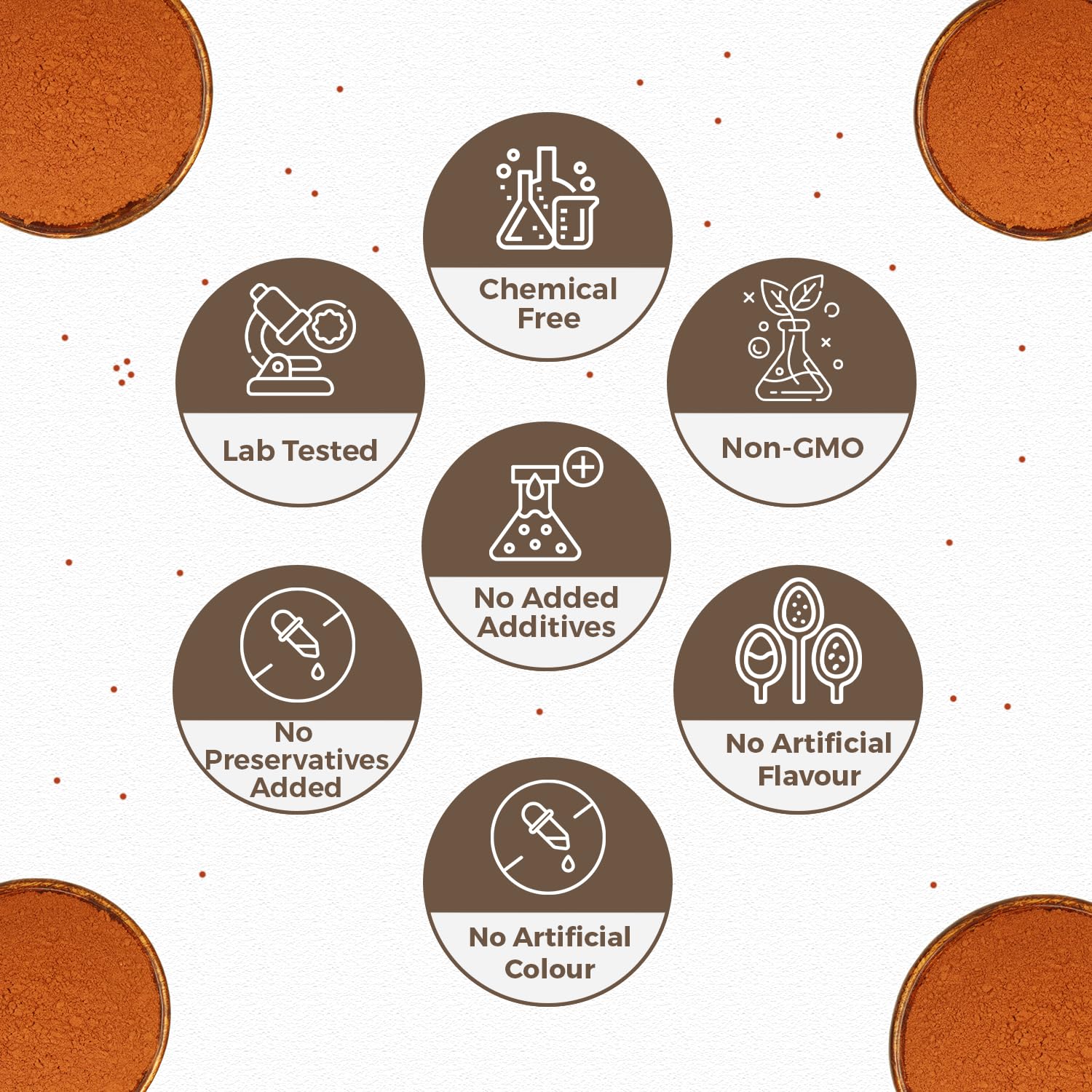CARMEL ORGANICS Manjistha powder bottle on shelf for sustainable sourcing.