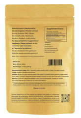 CARMEL ORGANICS Manjistha powder jar shows a natural hair color option.