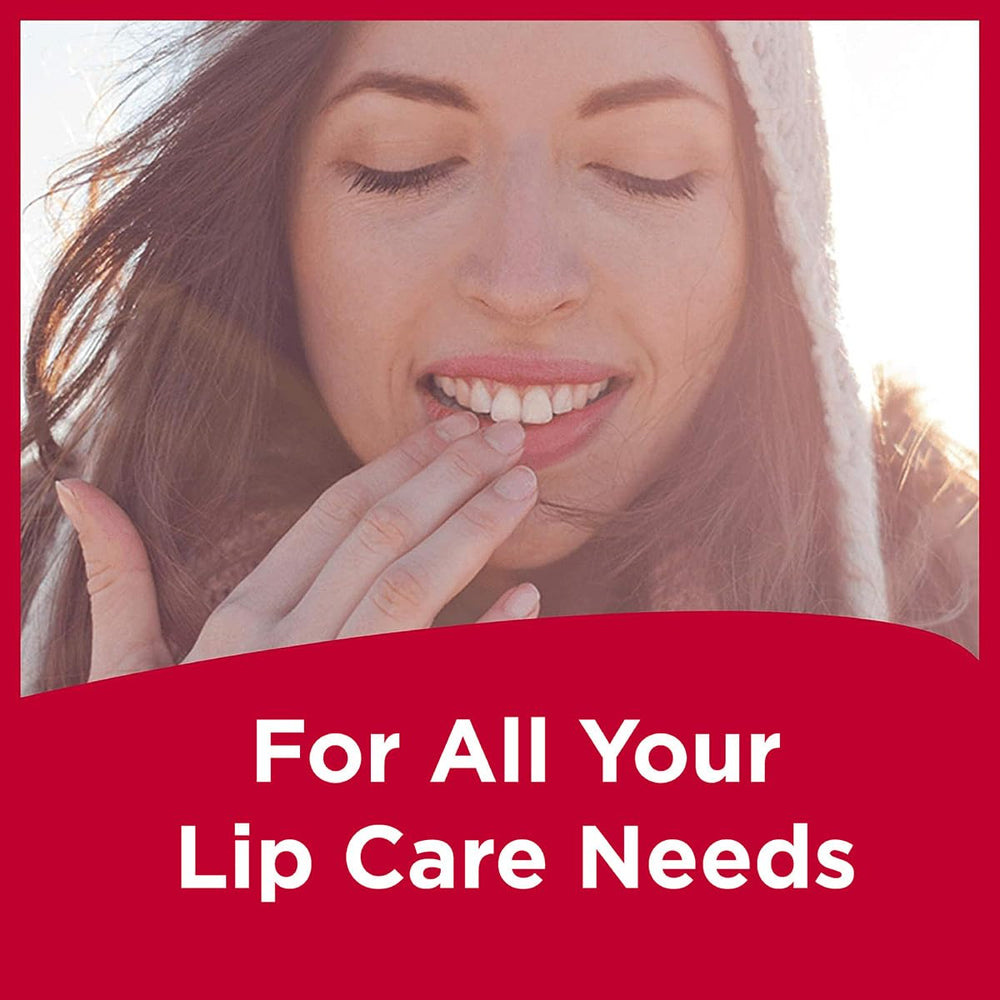 Carmex Classic tubes close-up applying soothing moisture to lips