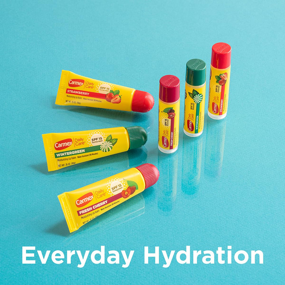 Carmex Strawberry tube offers rich moisture and subtle scent for lips