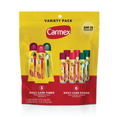 Carmex Daily Care lip balm Wintergreen tube offers SPF 15 protection for daily wear