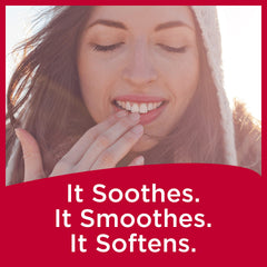 Carmex Cupcake Batter flavor lip balm stick during outdoor activity for protection and flavor