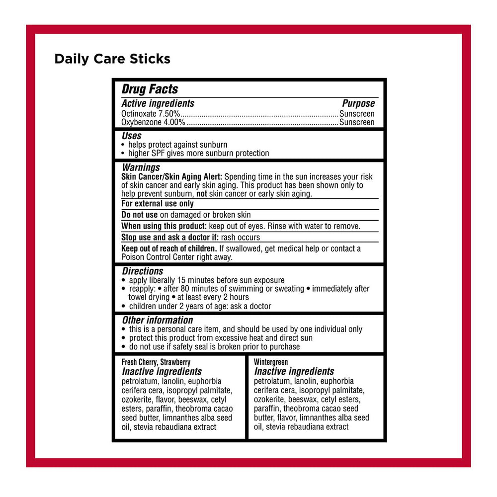 Carmex Daily Care Minis collection displaying variety for on-the-go needs