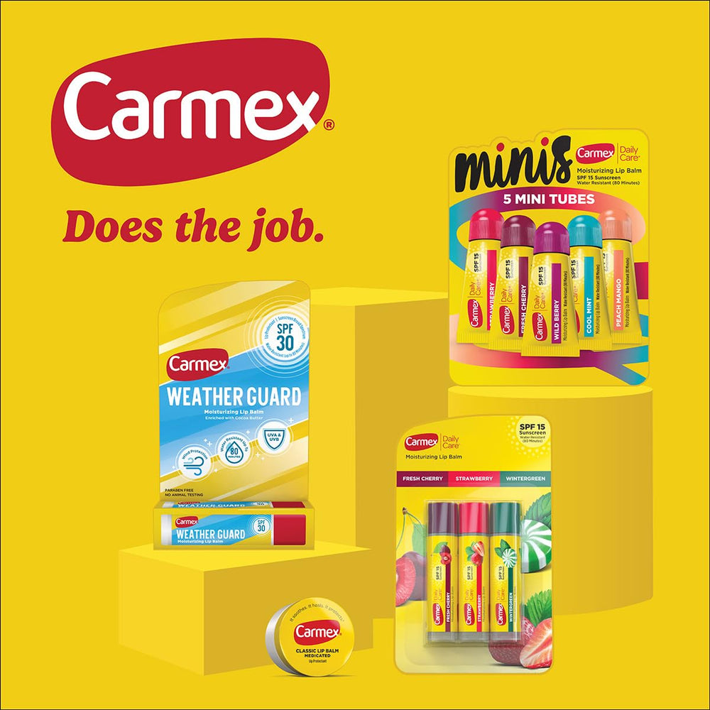 Carmex Daily Care Minis Fresh Cherry lip balm for quick refreshment
