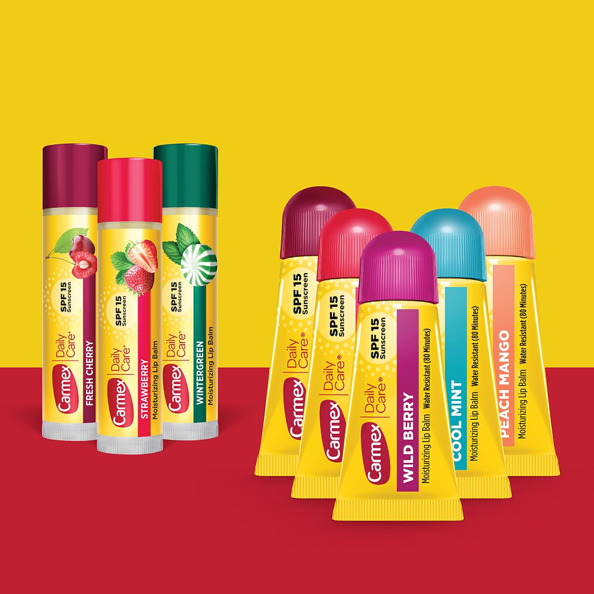 Carmex Daily Care SPF15 wintergreen lip balm stick hydrates while protecting against sun exposure