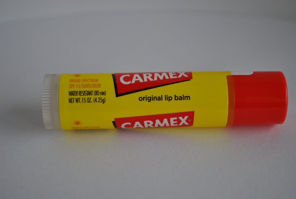 Carmex Original Lip Balm Pack 5 tubes stacked for on-the-go lip protection.