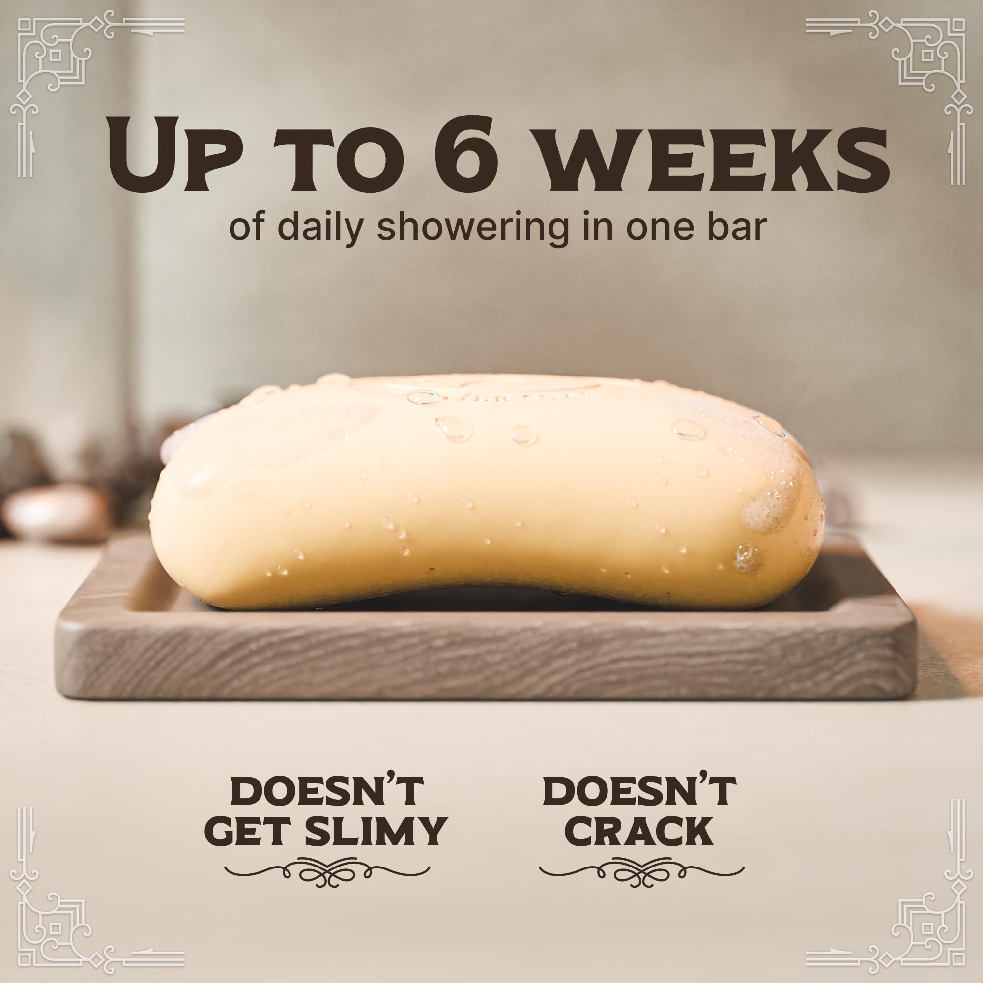 Carolina Castile unscented bar used for shaving with smooth glide