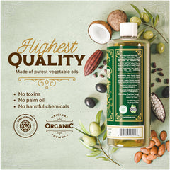 Carolina Castile Soap Unscented creamy-lather emphasizes rich, non-drying foam for skin and hair.