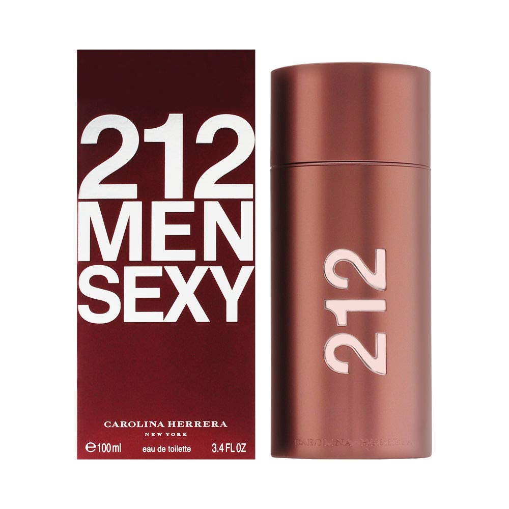 Carolina Herrera 212 Sexy Men EDT bottle front view, ideal for confident evenings.