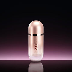 Carolina Herrera 212 VIP Rosé base with amber and wood adds warmth.