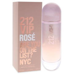 Carolina Herrera 212 VIP Rose packaging presents premium fragrance experience.