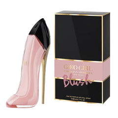 Carolina Herrera Good Girl Blush bottle-front showcases elegant design for a confident evening look.