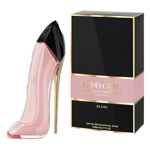 Carolina Herrera Good Girl Blush bottle-side highlights silhouette ideal for gift-worthy presentation.