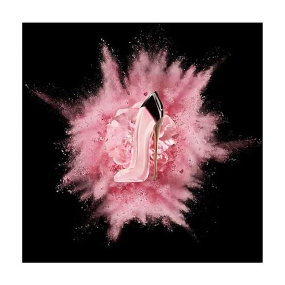 Carolina Herrera Good Girl Blush in-use shows poised wear for day-to-night versatility.