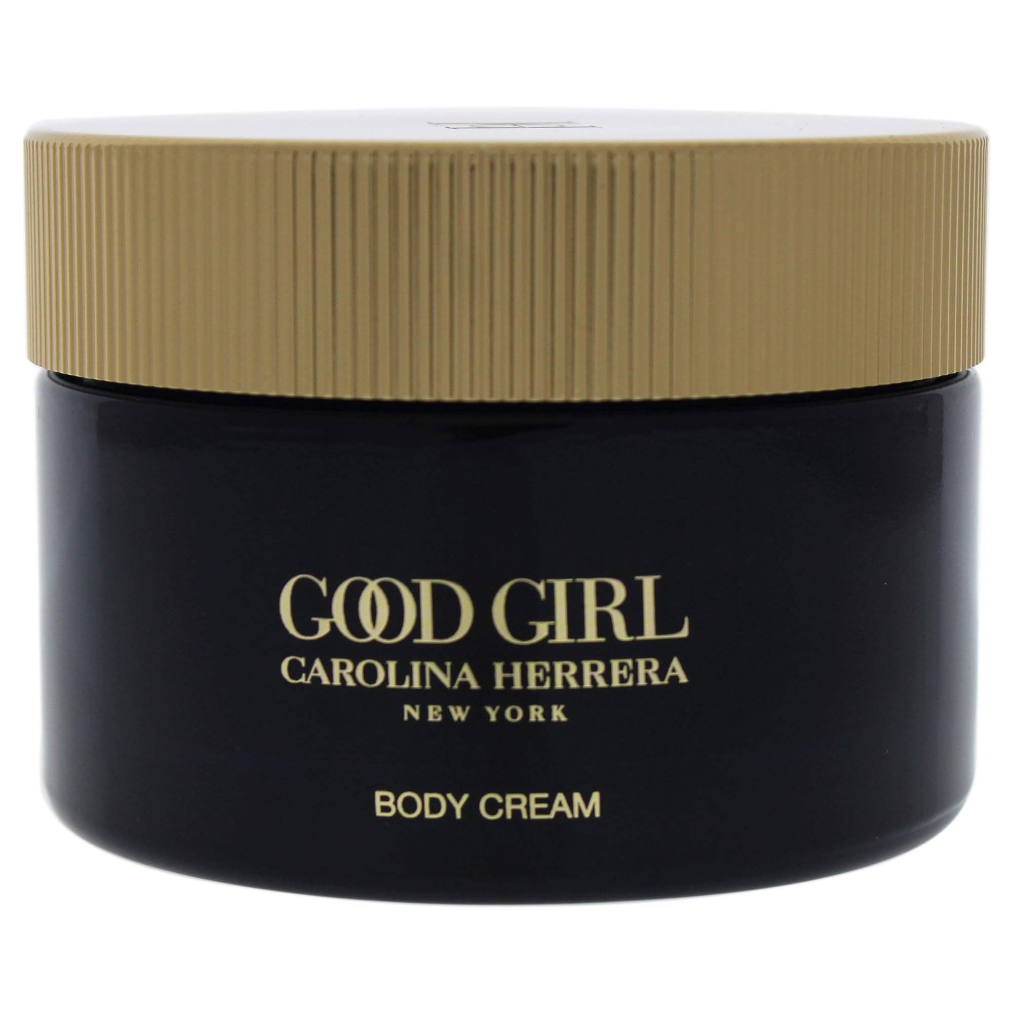 Carolina Herrera Good Girl fragrance-infused body cream bottle with long-lasting scent.
